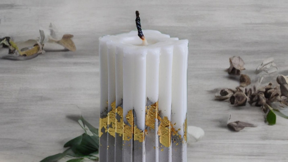 Праздничный декор свечей