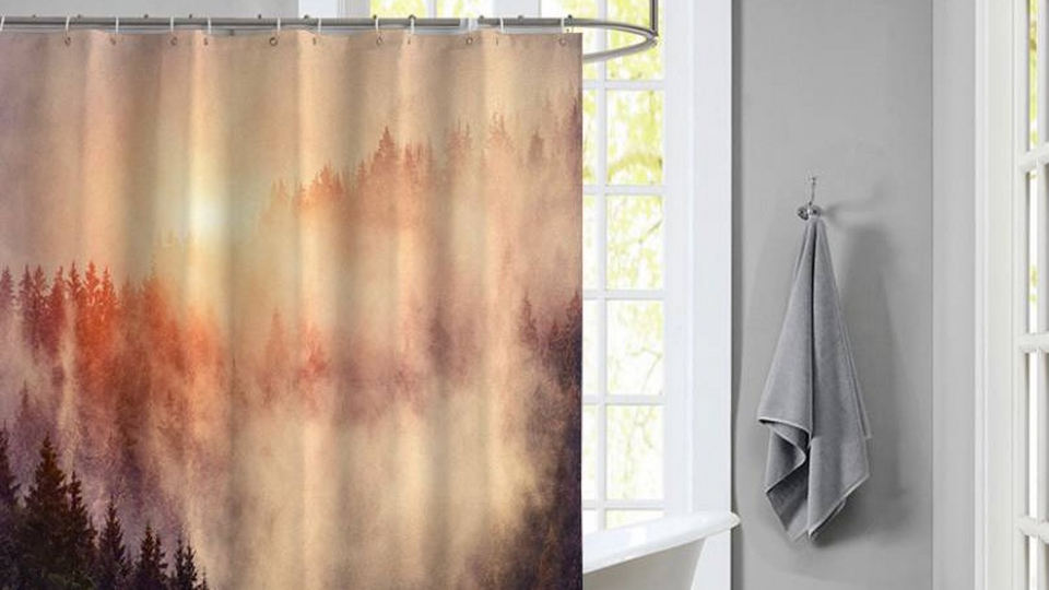 Как сделать декоративную штору для ванной комнаты