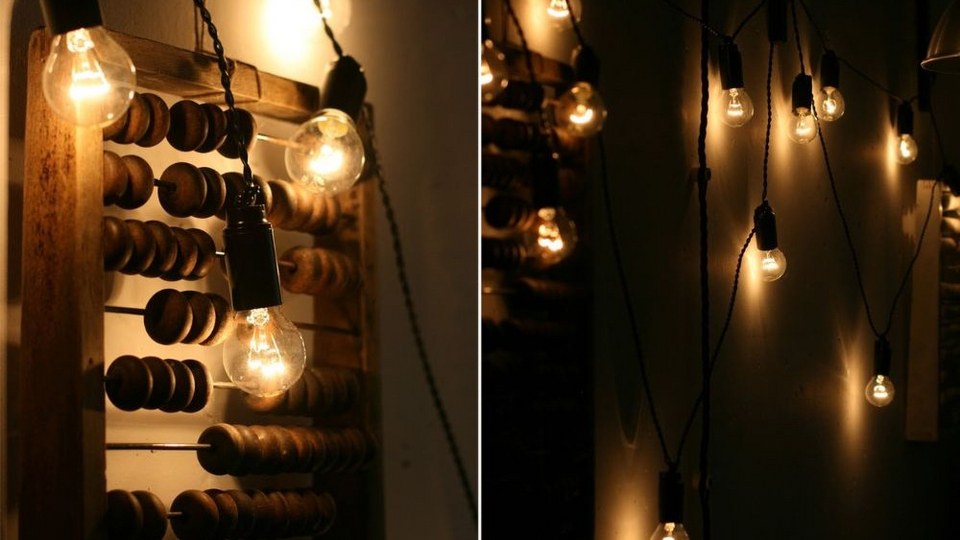 РЕТРО - ГИРЛЯНДА СВОИМИ РУКАМИ из лампочек или СВАДЕБНАЯ ГИРЛЯНДА / Retro - DIY light bulb garland
